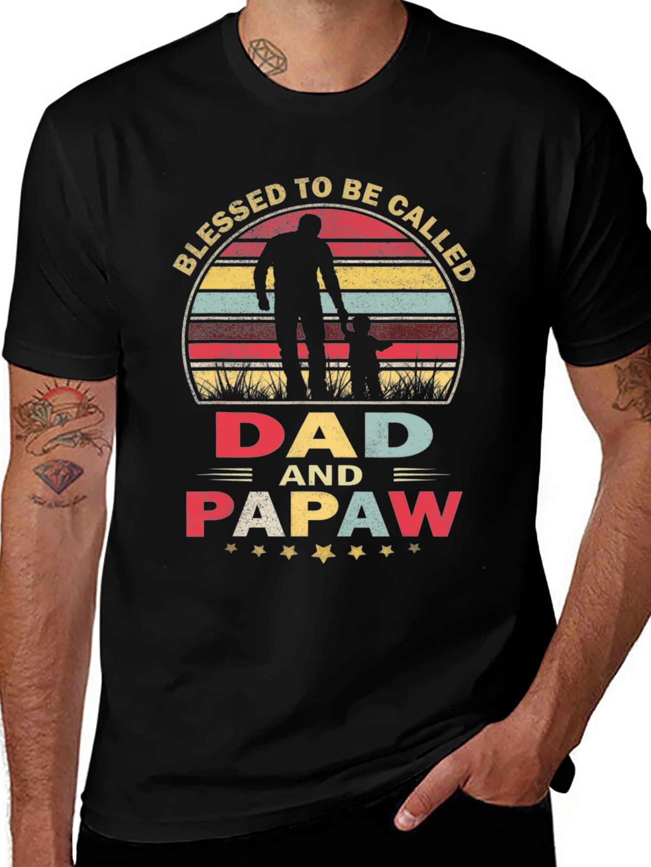 Blessed Dad & Papaw T-Shirt