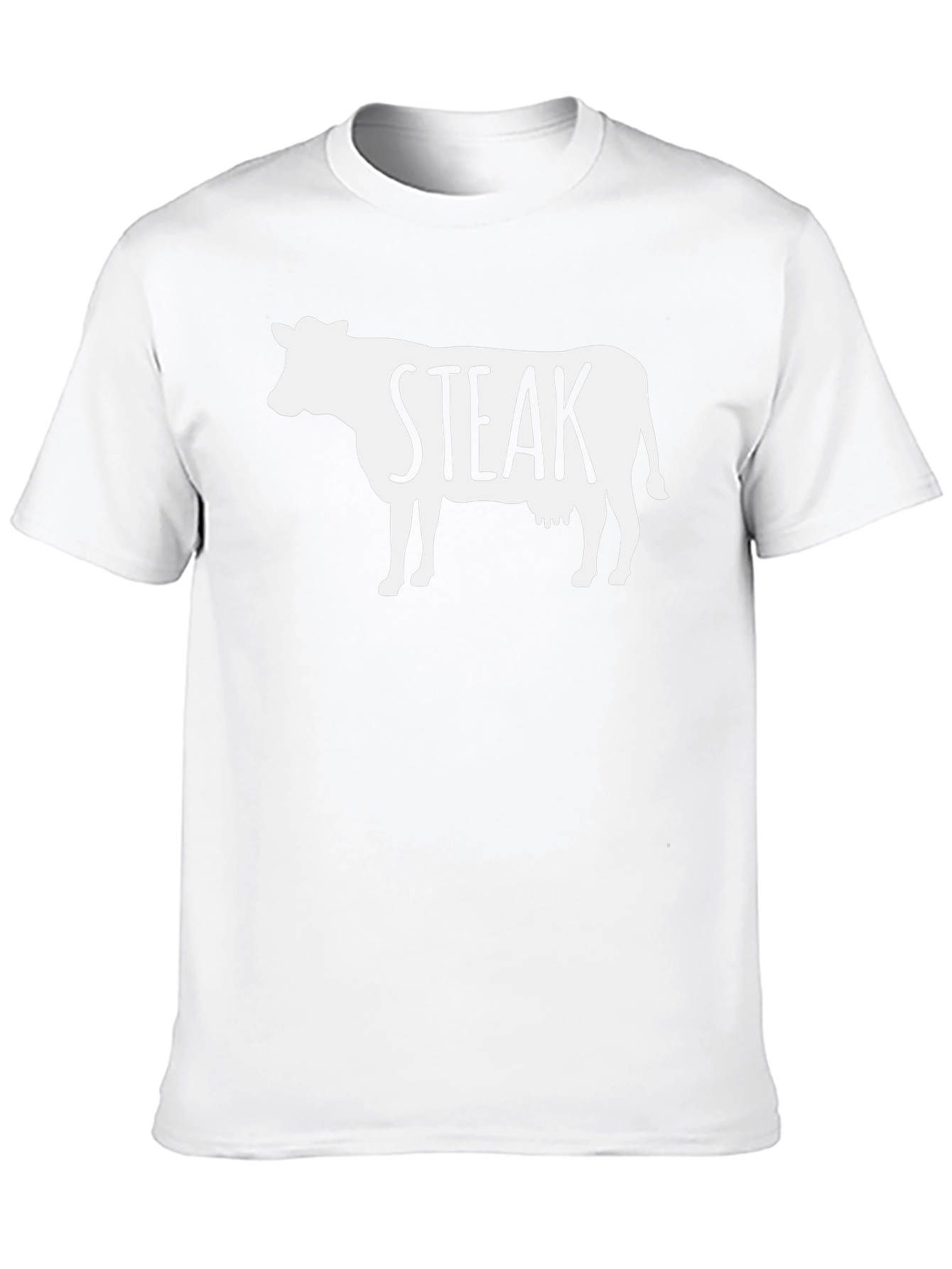 Steak Cow Graphic T-Shirt - Funny Meat Lover Tee