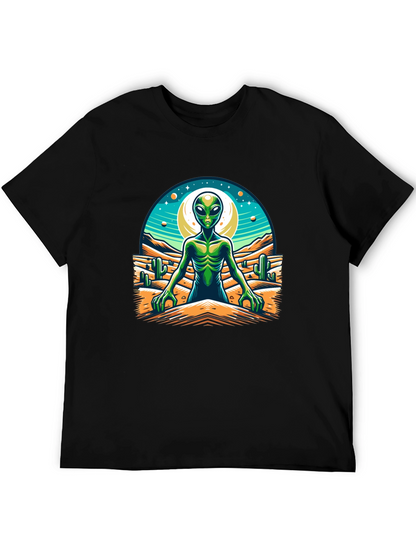 Alien Desert Graphic Tee - Black