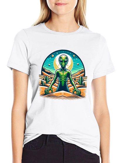 Alien Desert Graphic Tee - Black