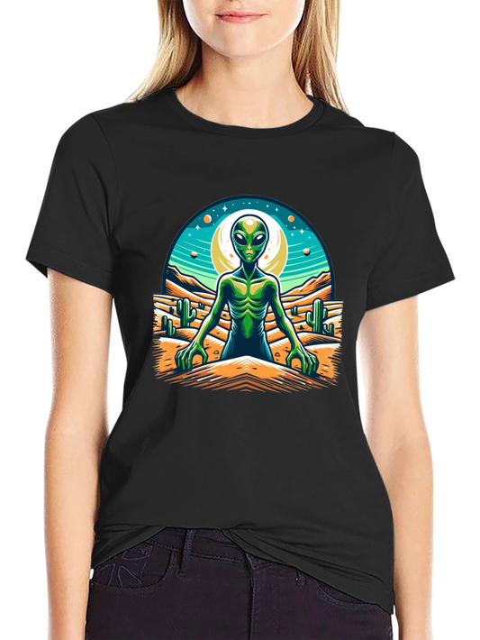 Alien Desert Graphic Tee - Black