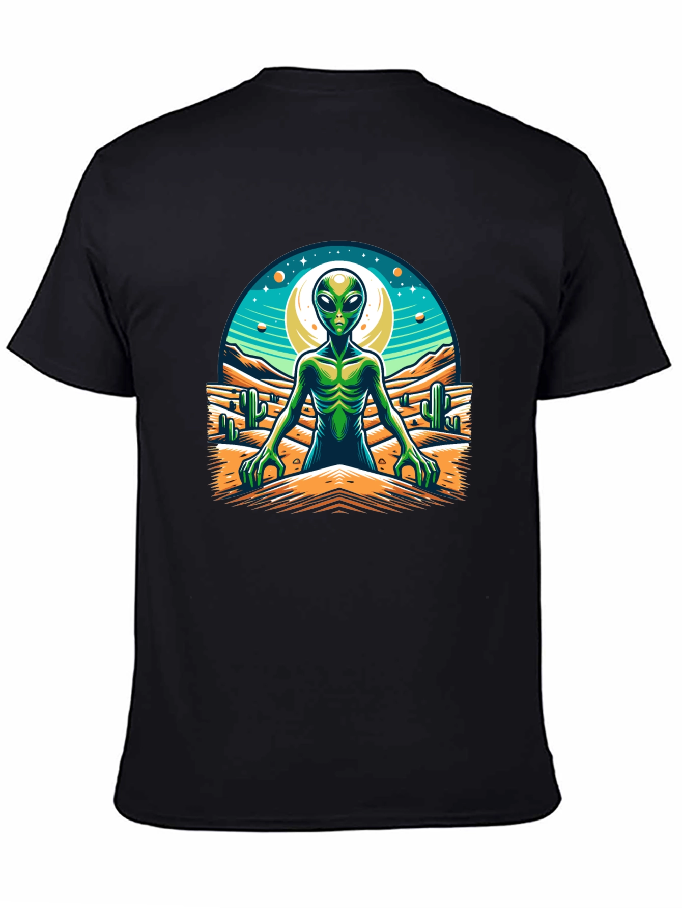 Alien Desert Graphic Tee - Black