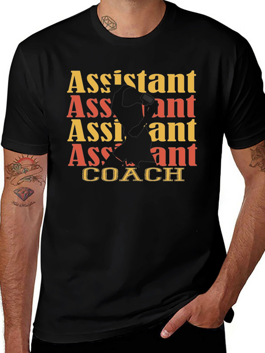 Assistant Coach Graphic Tee - Black