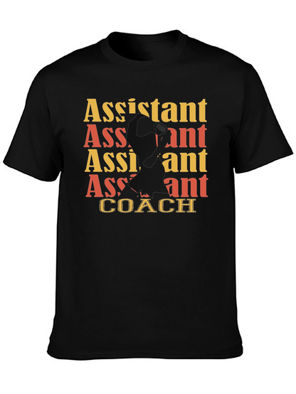 Assistant Coach Graphic Tee - Black