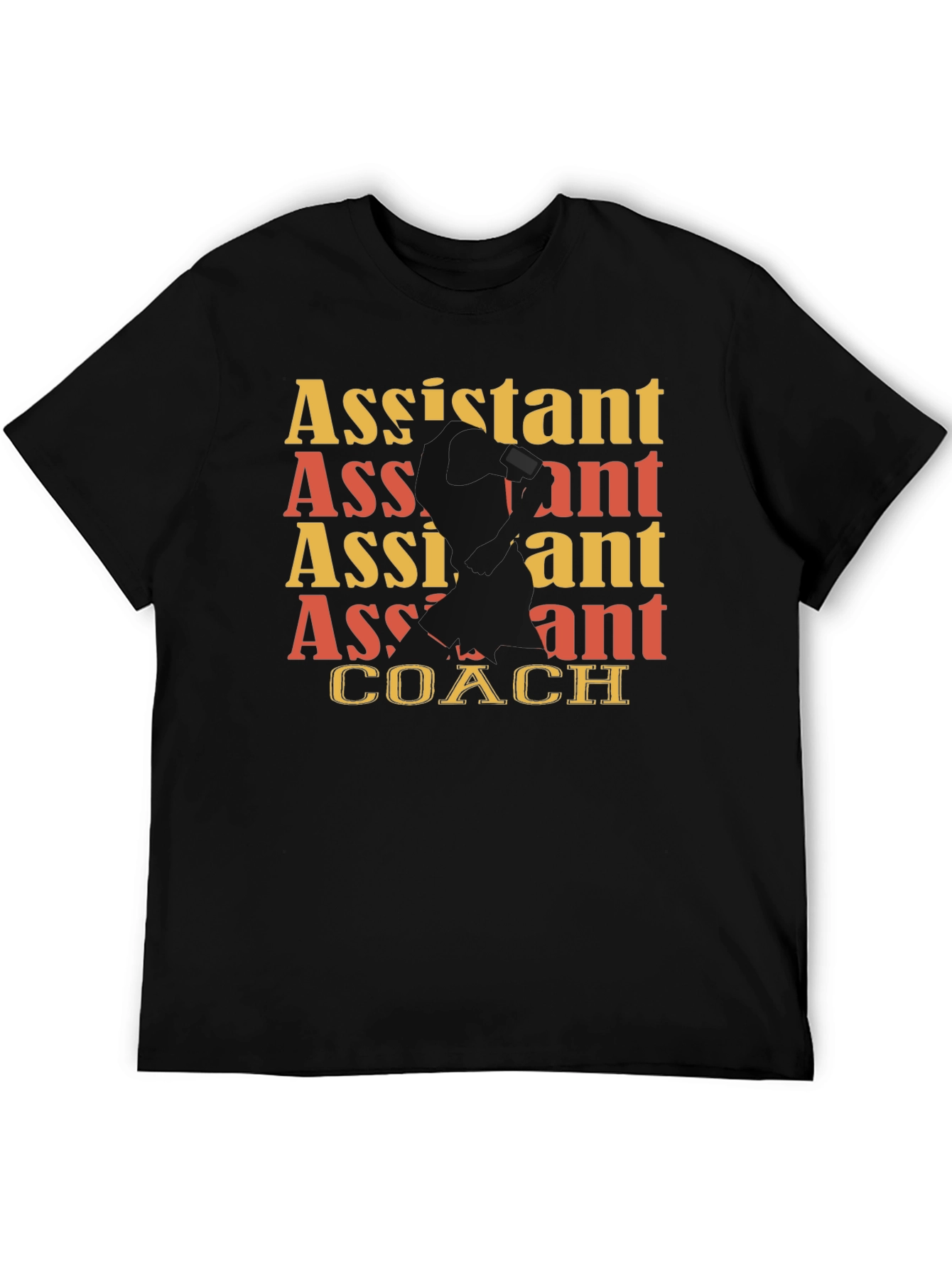Assistant Coach Graphic Tee - Black