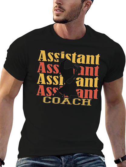 Assistant Coach Graphic Tee - Black