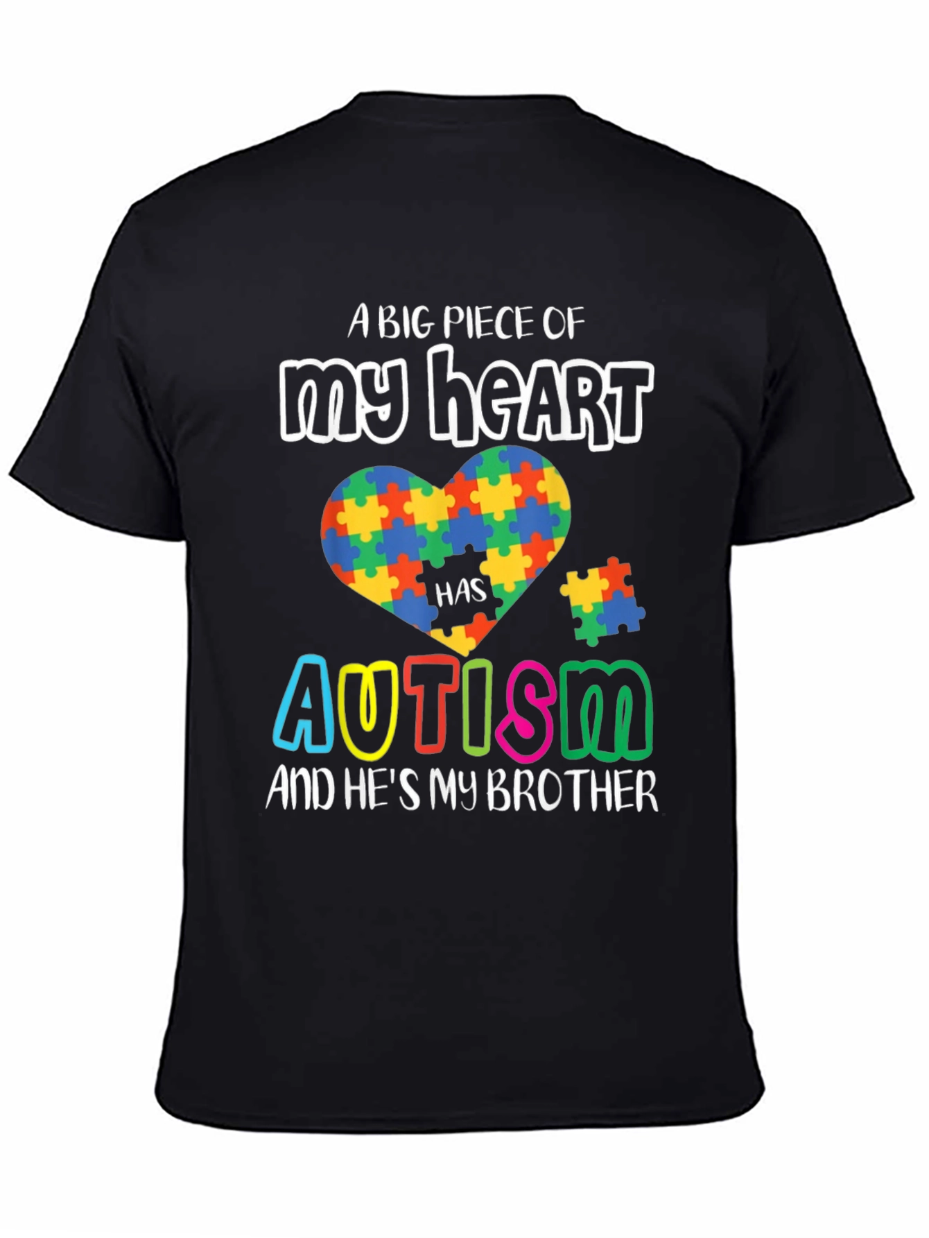 Autism Awareness T-Shirt: A Big Piece of My Heart