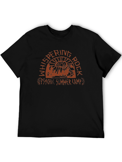 Whispering Rock Psychic Summer Camp Black T-Shirt