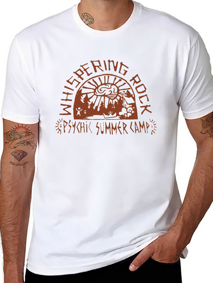 Whispering Rock Psychic Summer Camp Black T-Shirt