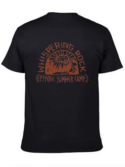 Whispering Rock Psychic Summer Camp Black T-Shirt