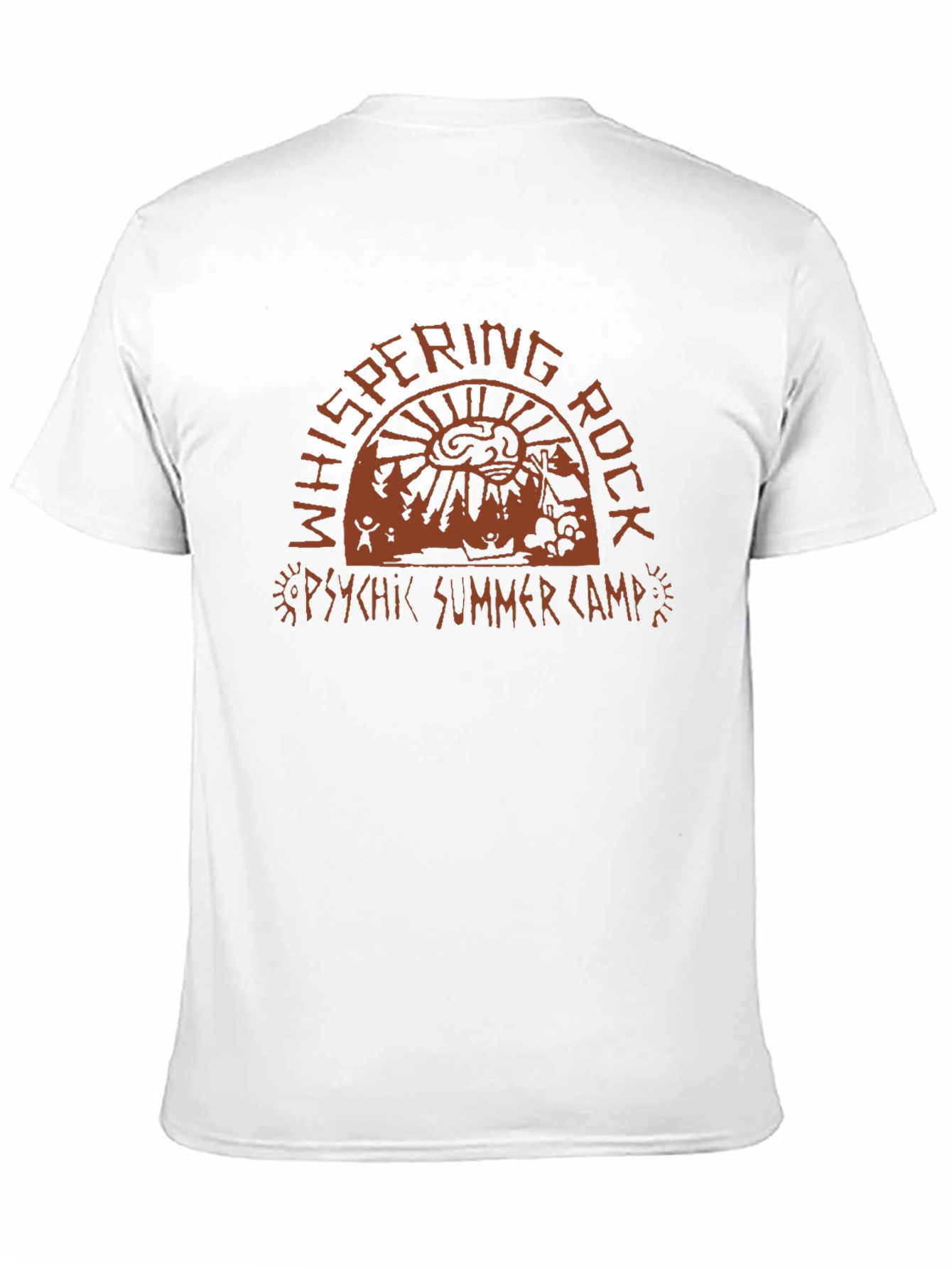 Whispering Rock Psychic Summer Camp Black T-Shirt