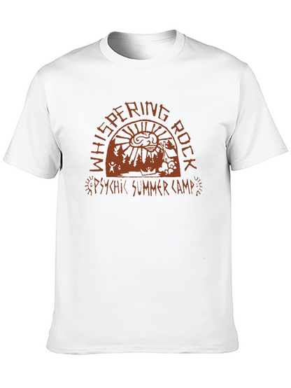 Whispering Rock Psychic Summer Camp Black T-Shirt