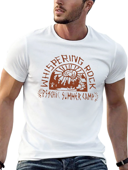 Whispering Rock Psychic Summer Camp Black T-Shirt
