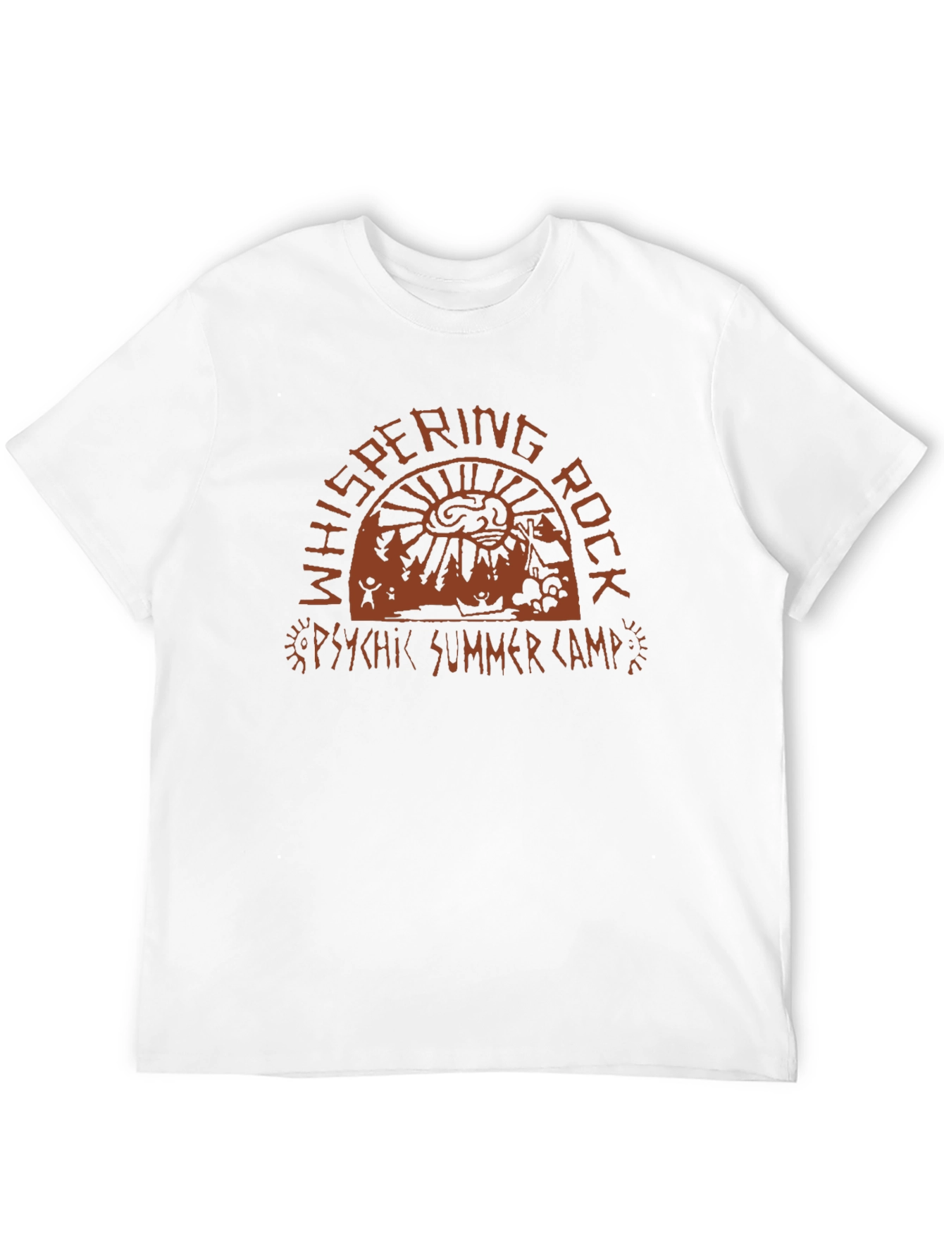Whispering Rock Psychic Summer Camp Black T-Shirt