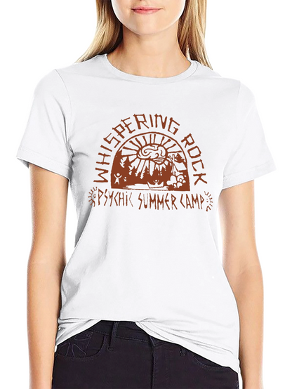Whispering Rock Psychic Summer Camp Black T-Shirt