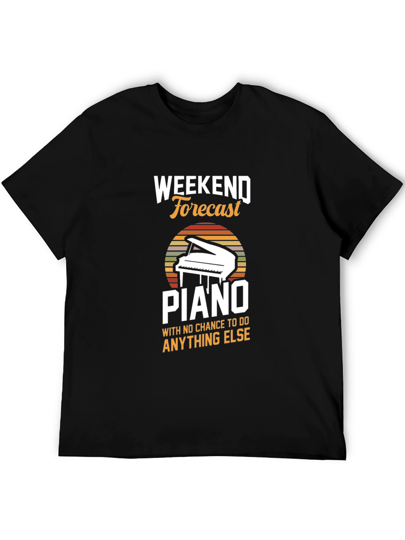 Weekend Forecast Piano T-Shirt
