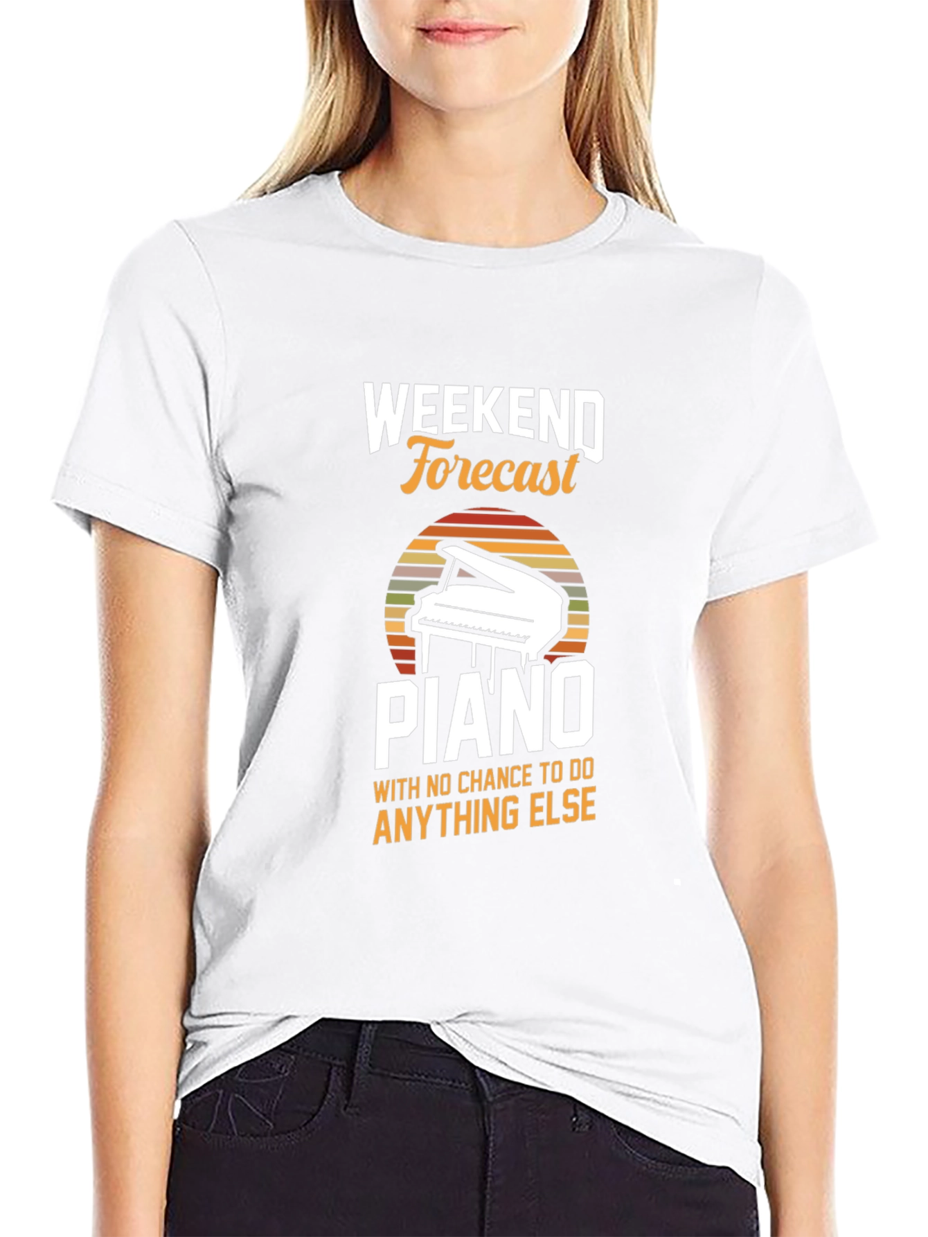 Weekend Forecast Piano T-Shirt