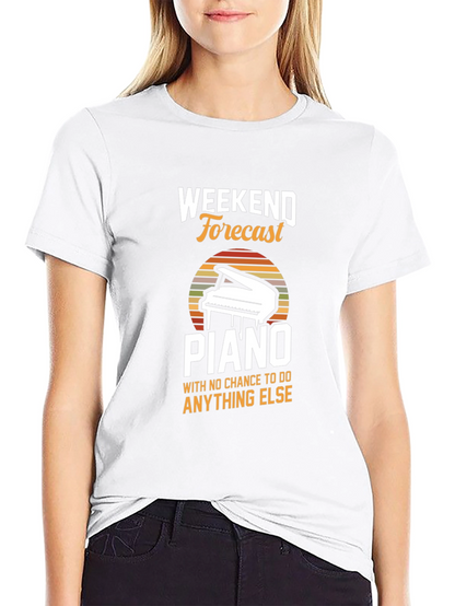 Weekend Forecast Piano T-Shirt