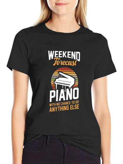 Weekend Forecast Piano T-Shirt