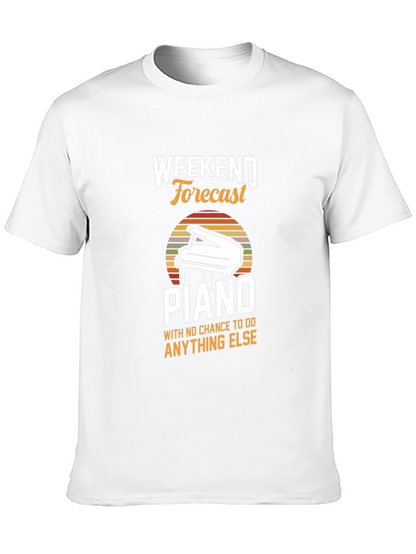 Weekend Forecast Piano T-Shirt