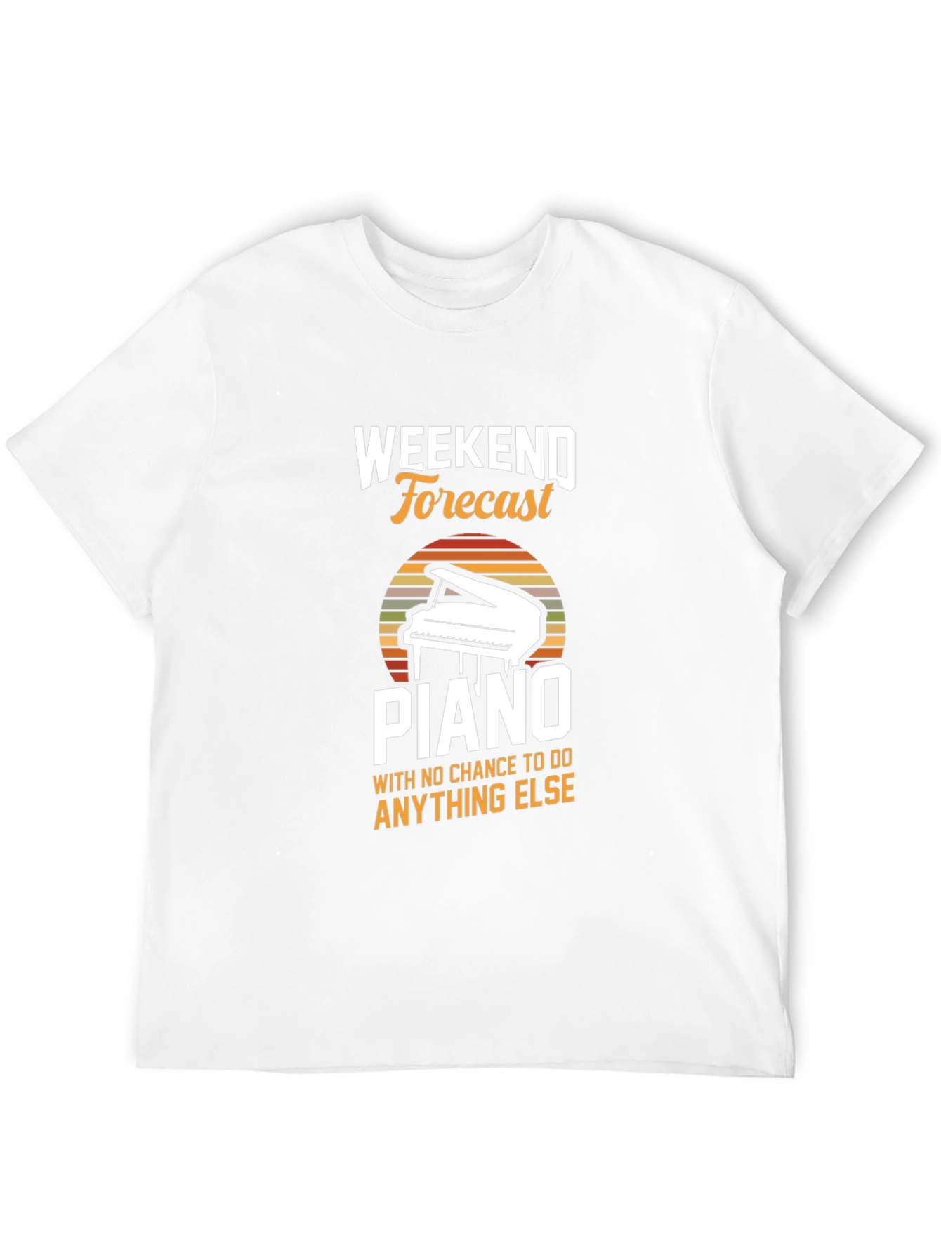 Weekend Forecast Piano T-Shirt