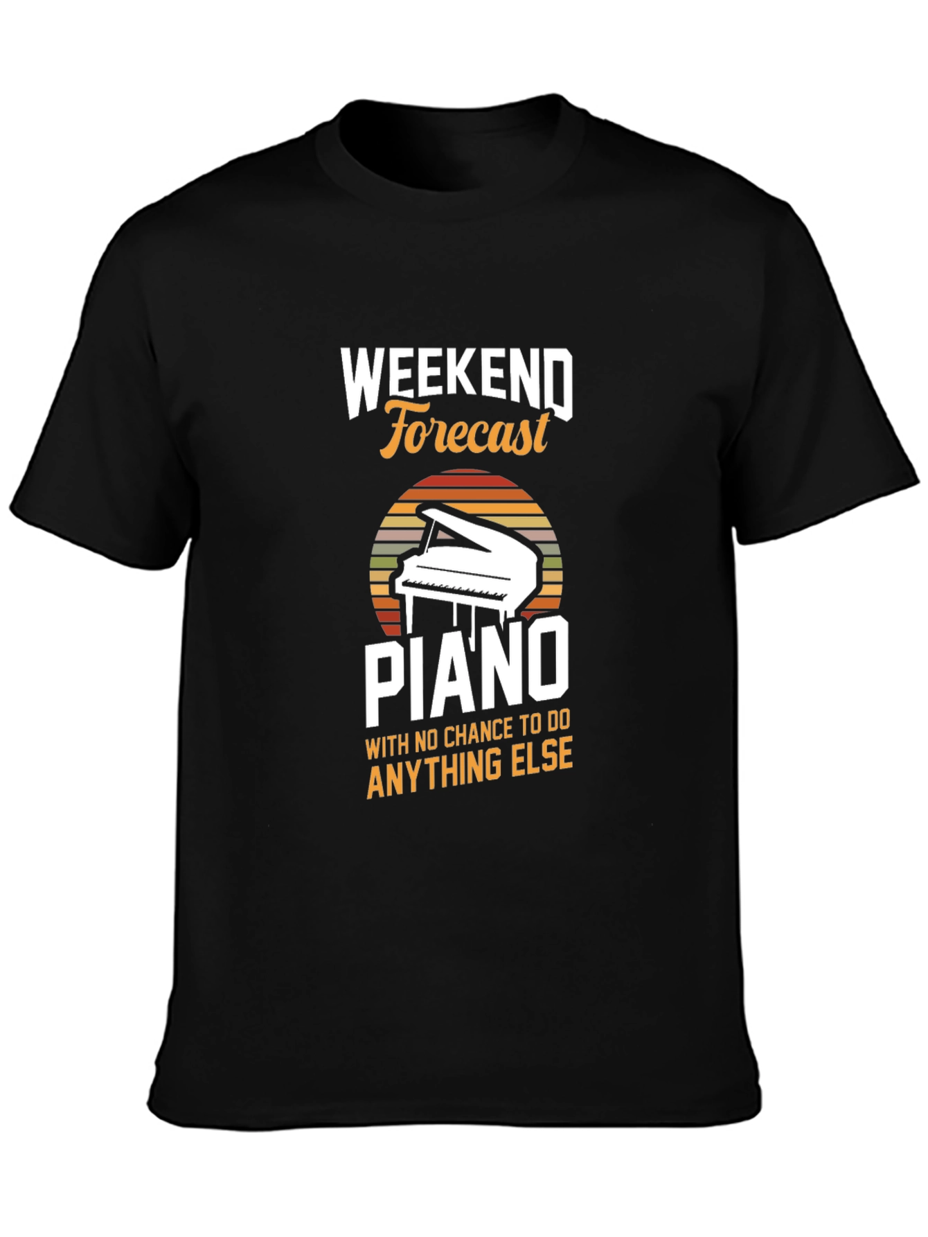 Weekend Forecast Piano T-Shirt