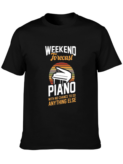 Weekend Forecast Piano T-Shirt