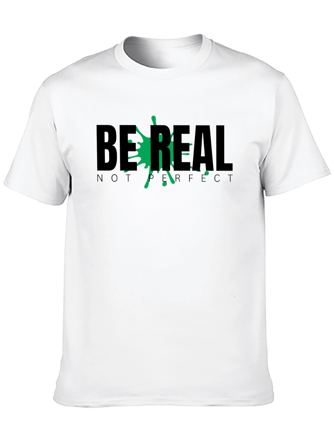 Be Real T-Shirt - Relaxed Fit Black Tee
