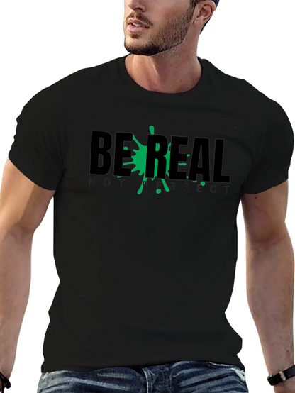 Be Real T-Shirt - Relaxed Fit Black Tee