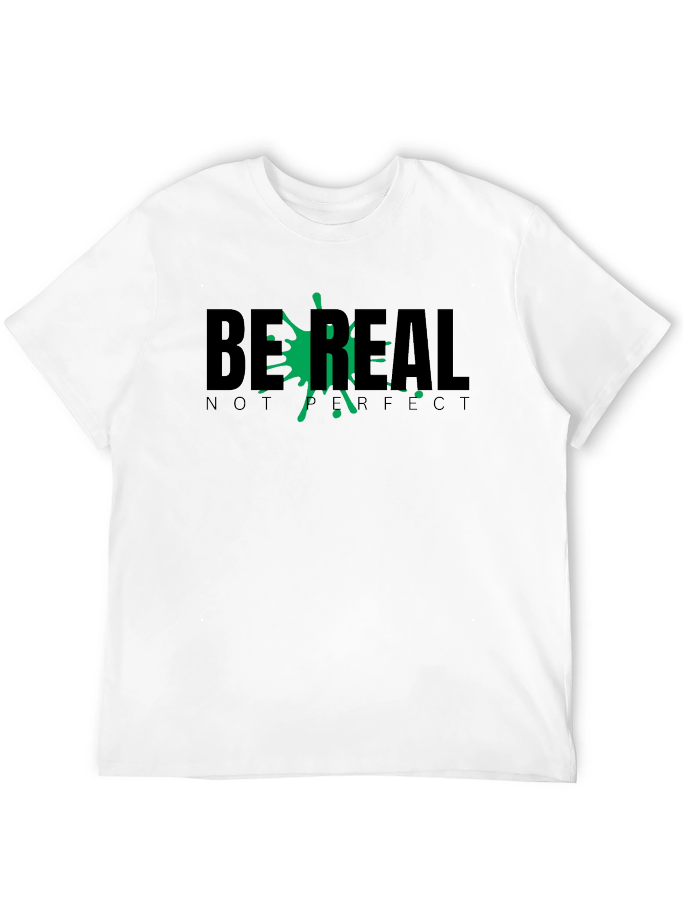 Be Real T-Shirt - Relaxed Fit Black Tee