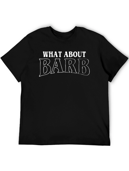 What About Barb T-Shirt - Black Cotton Tee