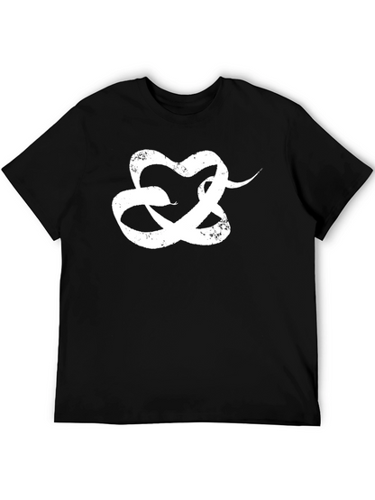 Snake Heart T-Shirt - Black Graphic Tee