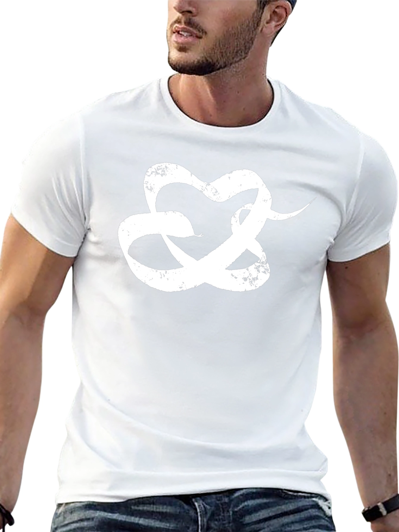 Snake Heart T-Shirt - Black Graphic Tee