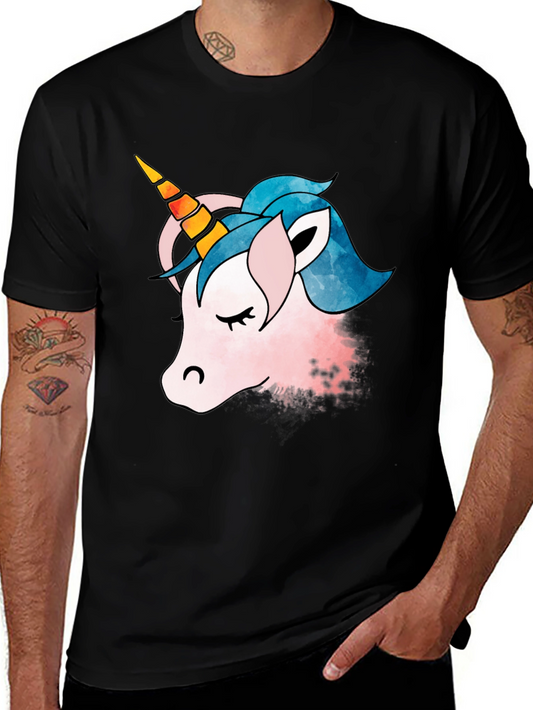 Unicorn Graphic T-Shirt - Mens Black Tee