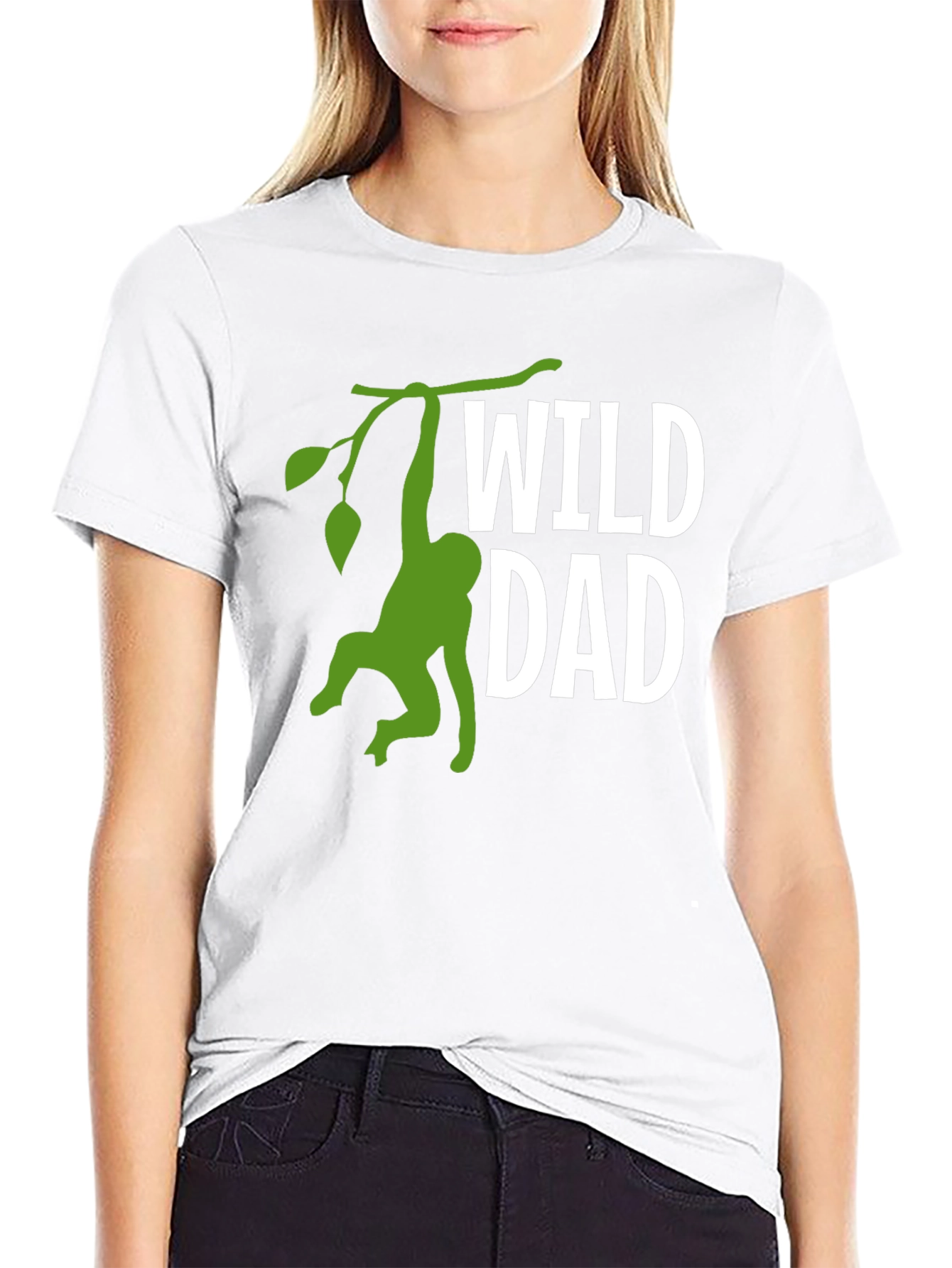 Wild Dad Monkey Graphic T-Shirt
