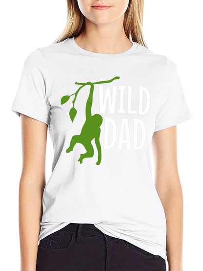 Wild Dad Monkey Graphic T-Shirt