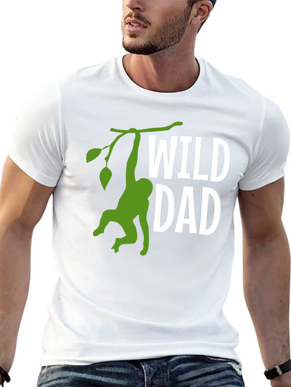 Wild Dad Monkey Graphic T-Shirt