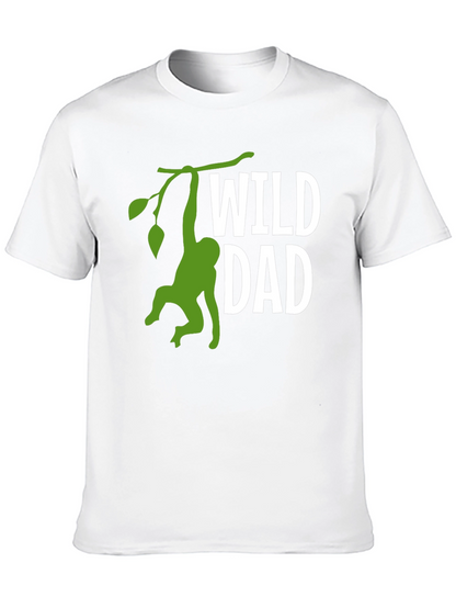 Wild Dad Monkey Graphic T-Shirt