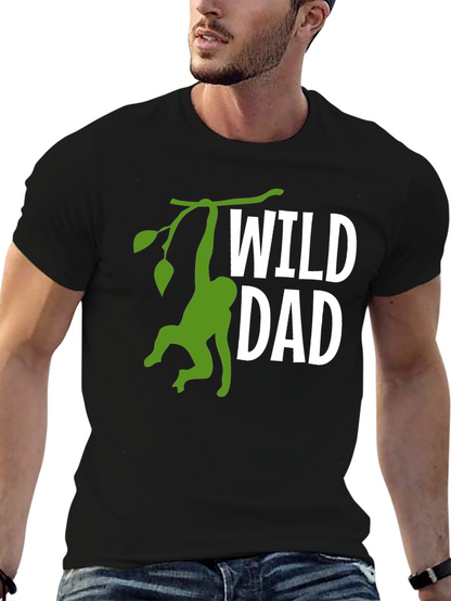 Wild Dad Monkey Graphic T-Shirt