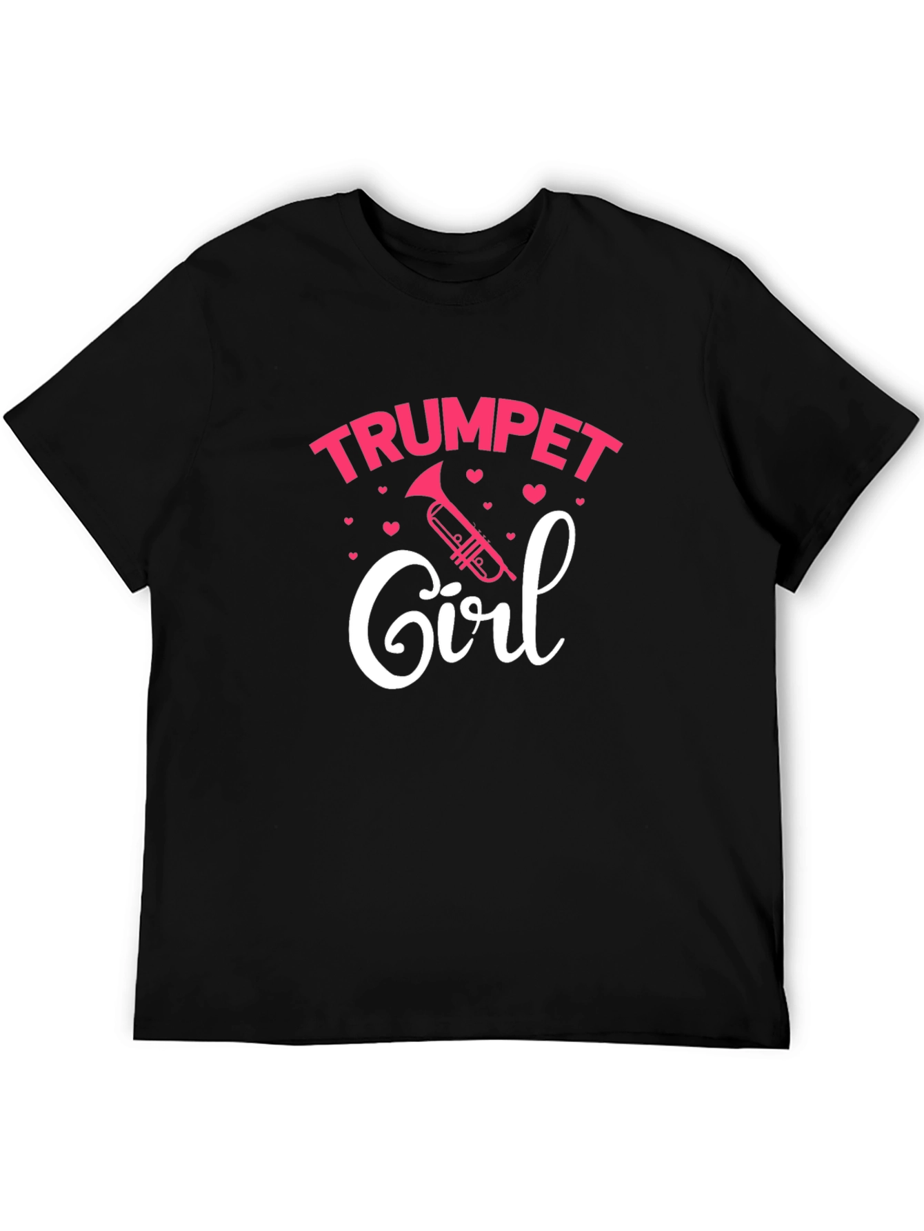 Trumpet Girl T-Shirt - Musical Gift for Women