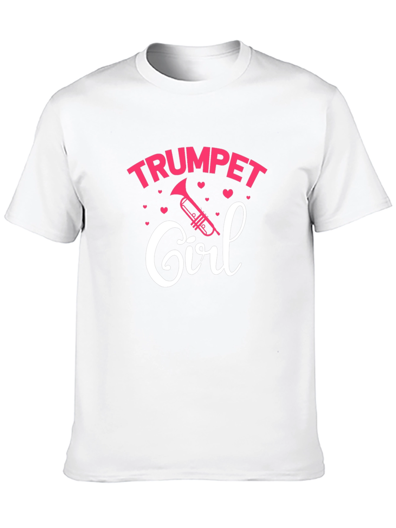 Trumpet Girl T-Shirt - Musical Gift for Women