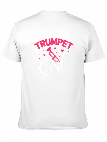 Trumpet Girl T-Shirt - Musical Gift for Women