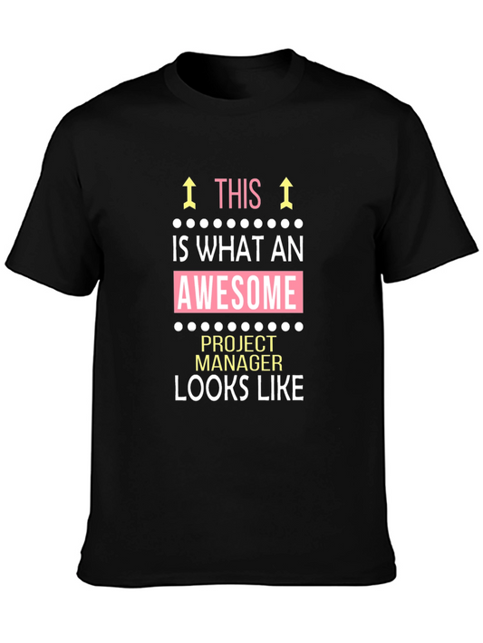 Awesome Project Manager Graphic T-Shirt
