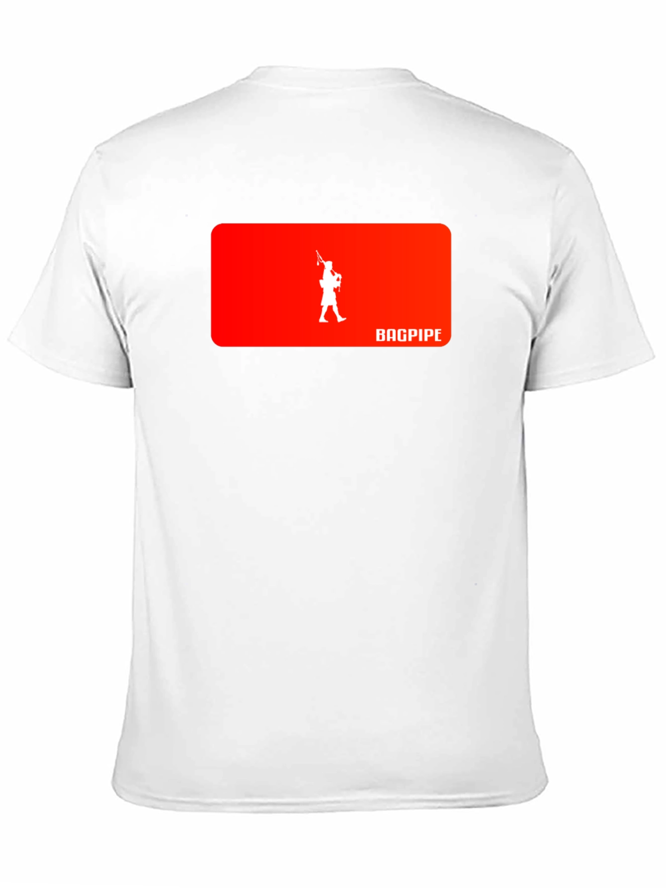 Bagpipe Musician Graphic Black T-Shirt