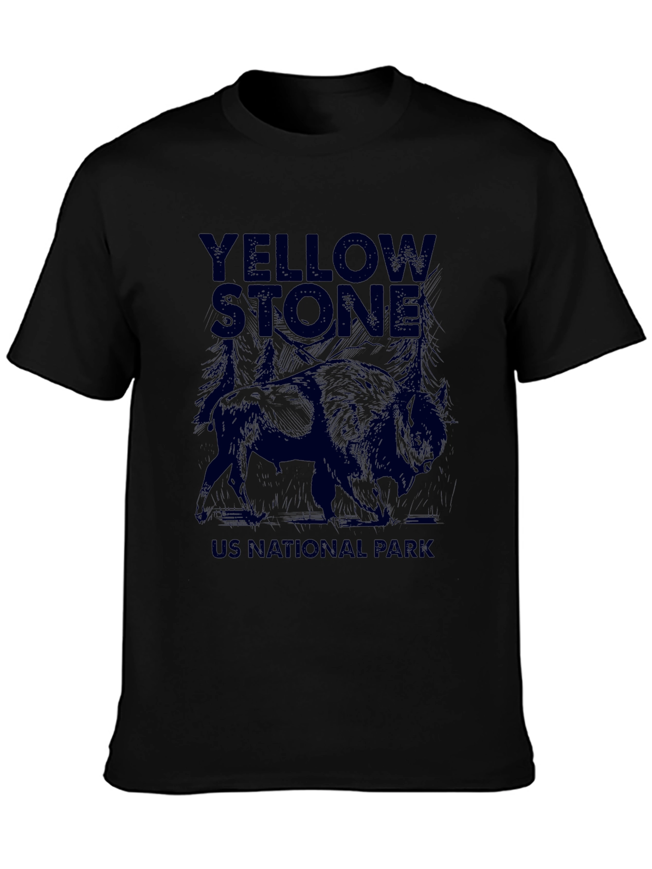 Yellowstone National Park Bison Graphic Tee