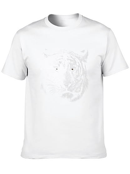 Tiger Graphic Print Black T-Shirt