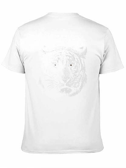 Tiger Graphic Print Black T-Shirt