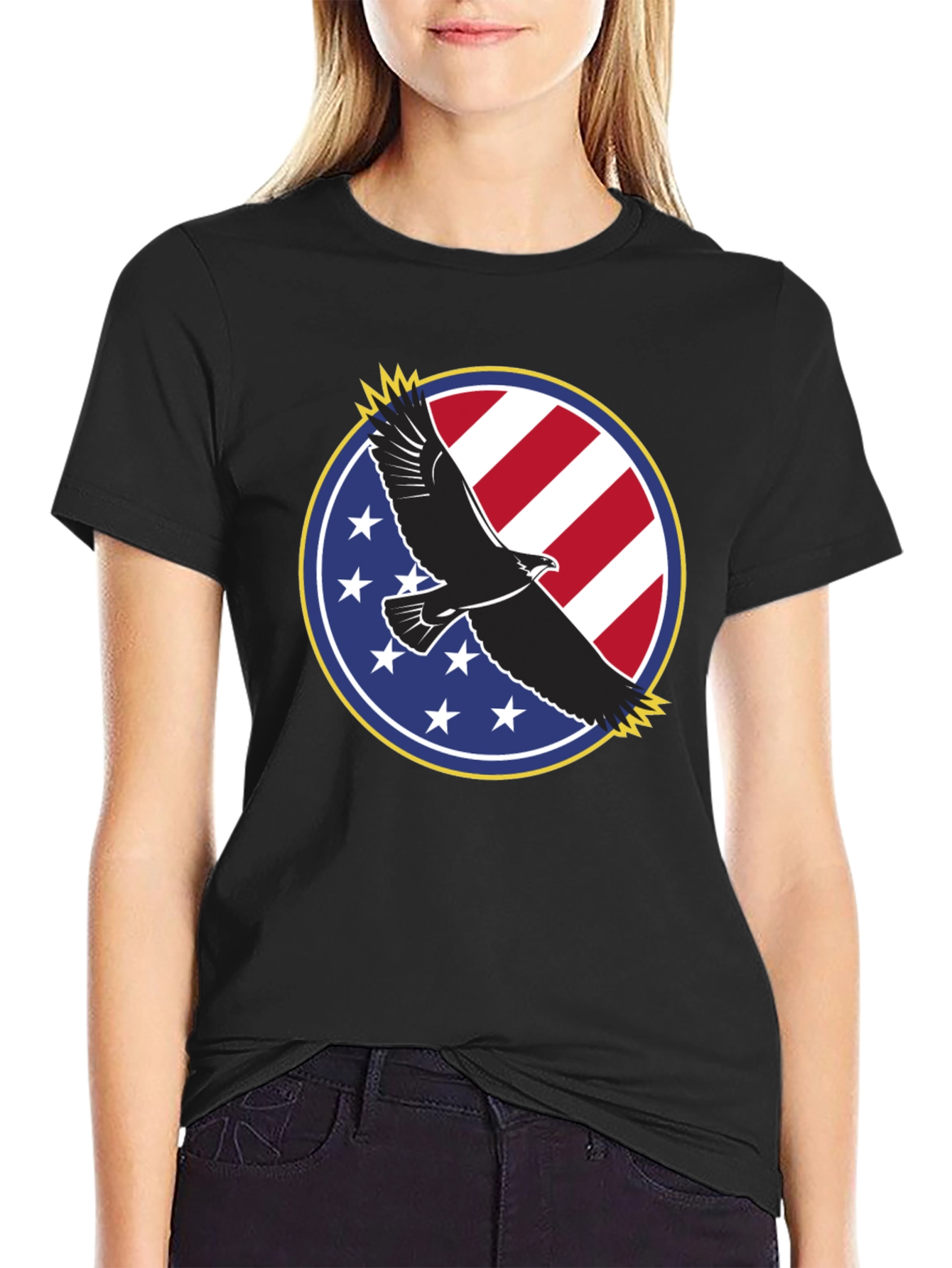 American Eagle Patriotic Graphic T-Shirt