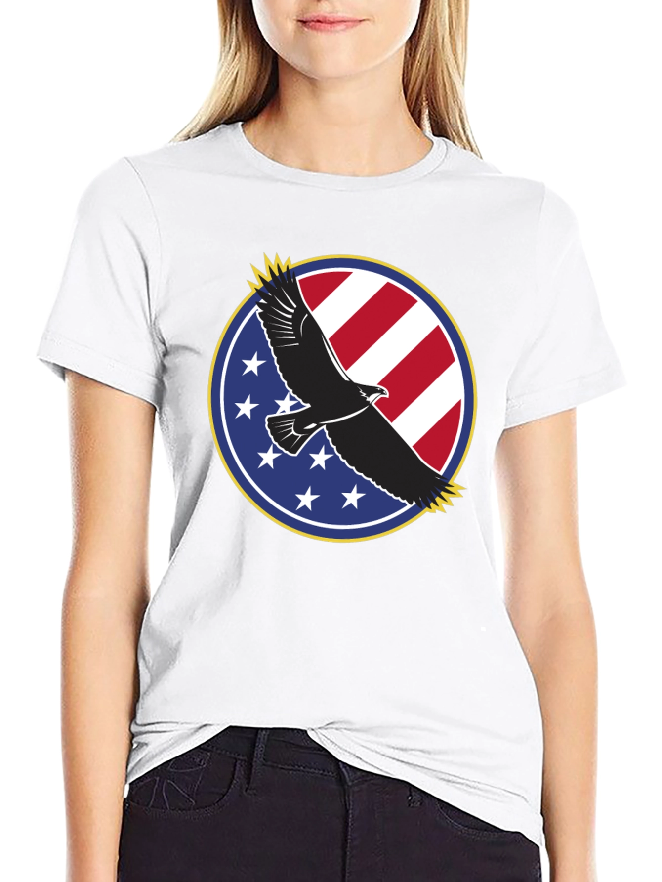 American Eagle Patriotic Graphic T-Shirt