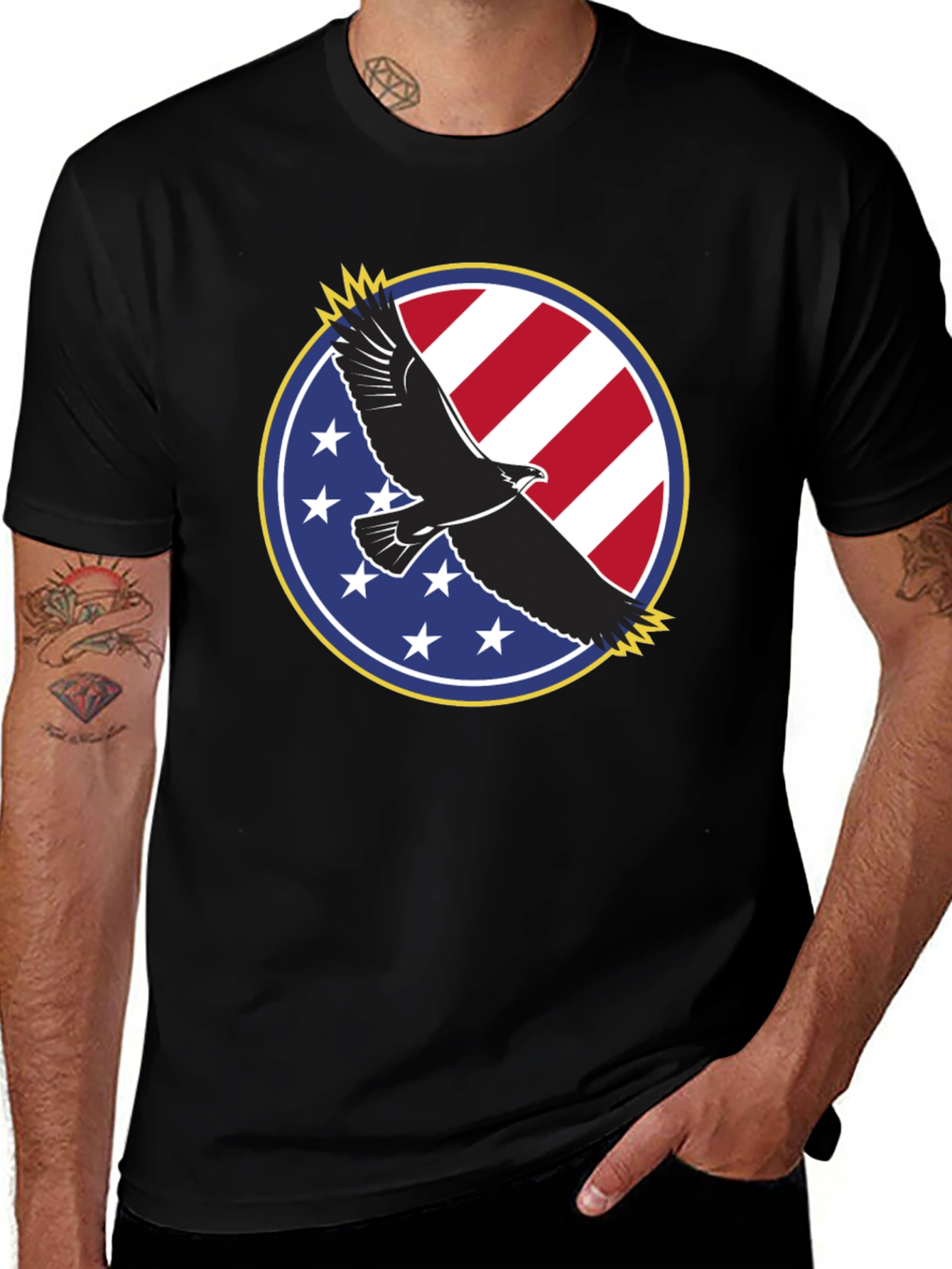 American Eagle Patriotic Graphic T-Shirt